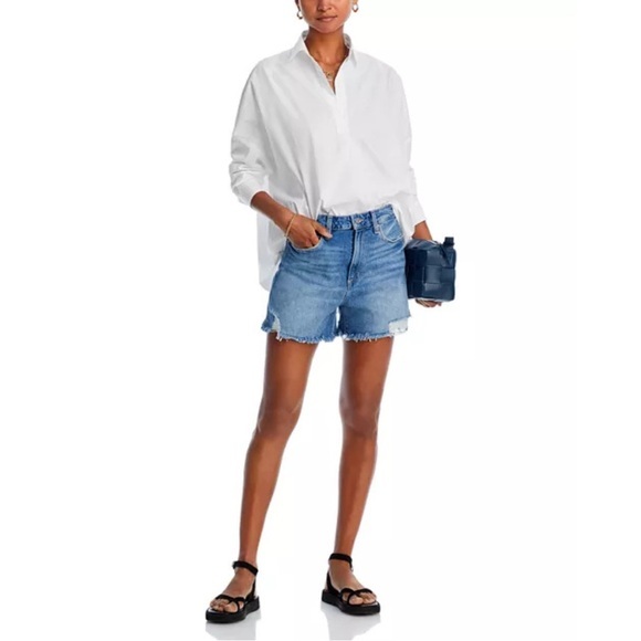 PAIGE Dani High-Rise Cutoff Shorts – Leela Destructed | Sizes 25 & 28 | NWT $169 - Picture 1 of 9